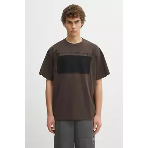 MM6 Maison Margiela tricou din bumbac culoarea maro, cu imprimeu, SH0GC0053.M20050.143 imagine