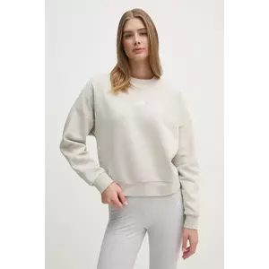 adidas bluza Essentials femei, culoarea bej, neted, JI6069 imagine