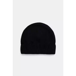 Sisley căciulă din amestec de lână culoarea negru, din tesatura uni, 122HM0502 imagine
