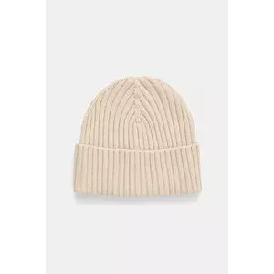 Sisley căciulă din amestec de lână culoarea negru, din tesatura uni, 132HSA00B imagine