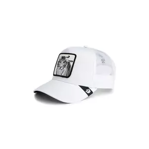 Goorin Bros șapcă de baseball din amestec de bumbac Tiger Trucker culoarea alb, 101-2460 imagine