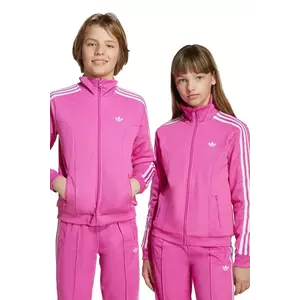adidas Originals bluză copii culoarea roz, uni, JW2847 imagine