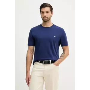 Gant tricou din bumbac culoarea roz, neted imagine