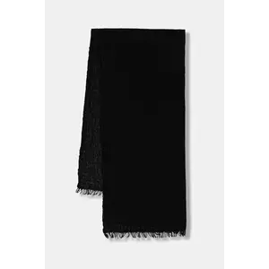 Sisley fular din amestec de lână culoarea negru, uni, 6O70WU028 imagine