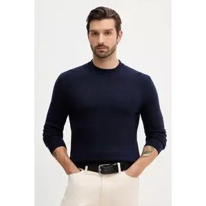 Sisley pulover din amestec de lână culoarea bleumarin, light, 18AYS104L imagine