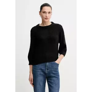 United Colors of Benetton pulover din amestec de mohair culoarea negru, 1VAAD10F4 imagine