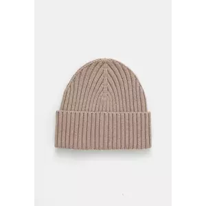 Sisley căciulă din amestec de lână culoarea negru, din tesatura uni, 132HSA00B imagine