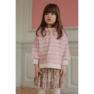 Konges Sløjd hanorac de bumbac pentru copii SPOTTY LS POLO GOTS culoarea roz, cu imprimeu, KS104433 imagine