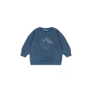 Konges Sløjd bluză copii LOU WASHED SWEAT SHIRT OCS culoarea bleumarin, cu imprimeu, KS104348 imagine