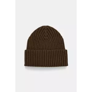 Sisley căciulă din amestec de lână culoarea negru, din tesatura uni, 132HSA00B imagine