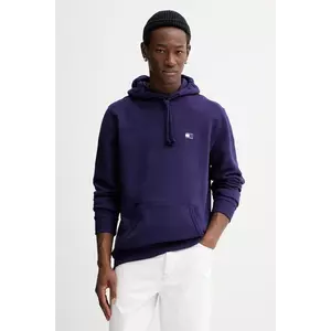 Tommy Jeans hanorac de bumbac bărbați, culoarea violet, DM0DM20258 imagine