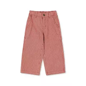 Konges Sløjd pantaloni de bumbac pentru copii LUC PANTS GOTS culoarea roz, cu model, KS104351 imagine