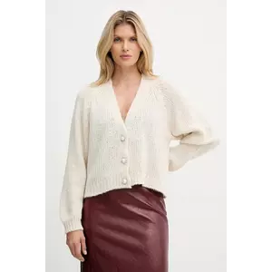 Haveone cardigan din amestec de lână culoarea bej, light, JIT-P021 imagine