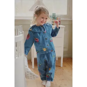 Konges Sløjd jeans copii MAGOT SEQUIN FRILL PANTS GOTS KS104365 imagine