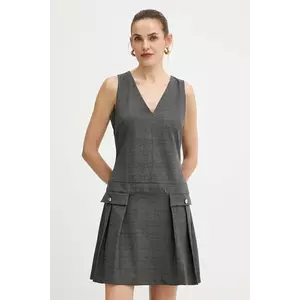 Morgan rochie culoarea gri, mini, evazați, RIMIR.F imagine