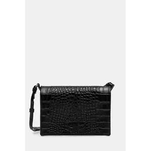 MM6 Maison Margiela poșetă de piele culoarea negru, SA6WF0001.P8650.T8013 imagine