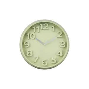 Karlsson ceas de perete Elevated Classic 33, 5 cm culoarea verde imagine