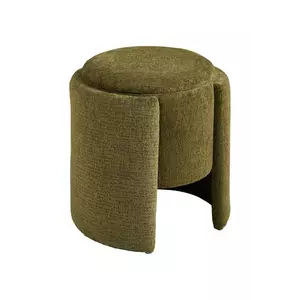 House Nordic scaun de puf Walsdorf 42 x 43, 5 cm culoarea verde imagine