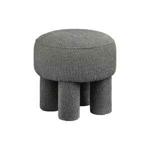 House Nordic scaun de puf Canberra 43 x 43 cm culoarea gri imagine