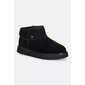 Skechers cizme de zăpadă din piele întoarsă KEEPSAKES COZY - COZY MINI culoarea negru, 167848 imagine
