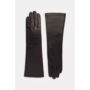 MM6 Maison Margiela mănuși de piele x Agnelle culoarea gri, S62TS0080.M07014.855 imagine