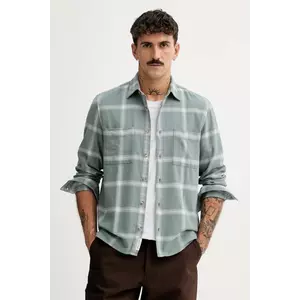 Marc O'Polo cămașă din bumbac culoarea verde, cu guler clasic, regular, 530734042108 imagine