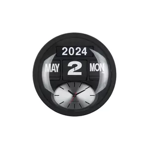 Karlsson ceas de perete Round Flip 32, 5 cm culoarea negru imagine