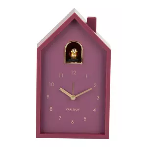 Karlsson ceas cu alarmă Modern Cuckoo 20 cm culoarea violet imagine