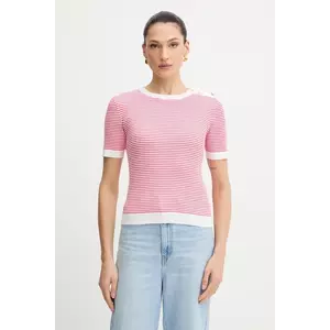 Morgan bluză culoarea roz, în dungi, MCAMELI imagine