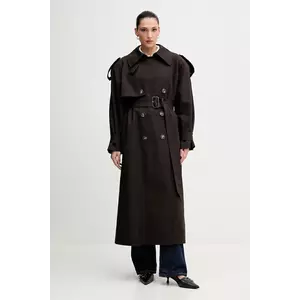 La Mania palton JUNO culoarea maro, JUNO imagine