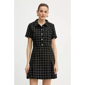 Morgan rochie culoarea negru, mini, evazați, RILMA imagine