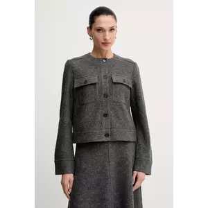 Marc O'Polo jachetă din amestec de lână culoarea gri, de tranziție, 510607774129 imagine