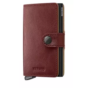 Secrid portofel de piele BASCO culoarea maro imagine