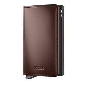 Secrid portofel de piele DUSK culoarea maro imagine
