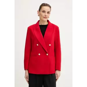 Morgan sacou culoarea roșu, cu doua rânduri de nasturi, uni, VRED.F imagine