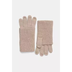 AllSaints mănuși cu lână culoarea bej, 29AS101344 imagine