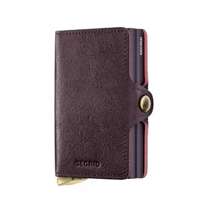 Secrid portofel de piele BASCO culoarea bordo imagine