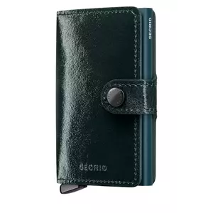 Secrid portofel de piele NAPLAK culoarea verde imagine