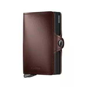Secrid portofel de piele DUSK culoarea maro imagine