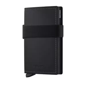 Secrid portofel de piele MATTE culoarea negru imagine