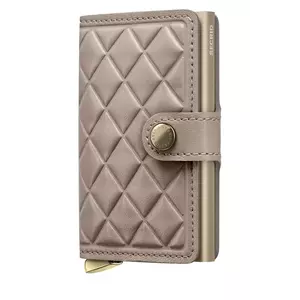 Secrid portofel de piele EMBOSS DIAMOND culoarea gri imagine