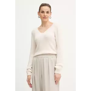 Morgan pulover din amestec de lână de alpaca culoarea bej, light, MCHEPA imagine