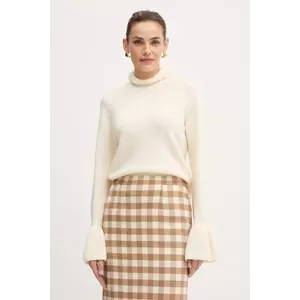 Luisa Spagnoli pulover de lână culoarea bej, 100121 imagine