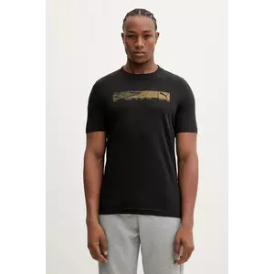 Puma tricou din bumbac culoarea negru, cu imprimeu, 688227 imagine