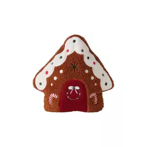 Boltze pernă decorativă de Crăciun Ginger 28 x 28 x 8 cm culoare maro imagine