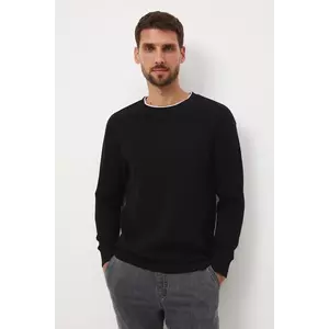 Medicine longsleeve din bumbac culoarea negru, neted imagine