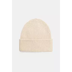 Medicine caciula din amestec de lana culoarea bej imagine