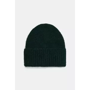 Medicine caciula din amestec de lana culoarea verde imagine