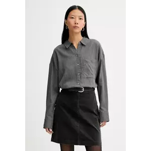 Marc O'Polo cămașă din bumbac culoarea gri, cu guler clasic, relaxed, 510117242239 imagine