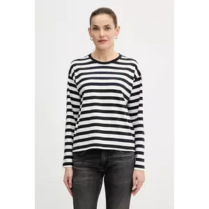 Barbour longsleeve din bumbac culoarea bleumarin, LML0872 imagine